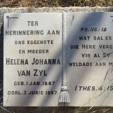 ZYL Helena Johanna, van 1887-1957