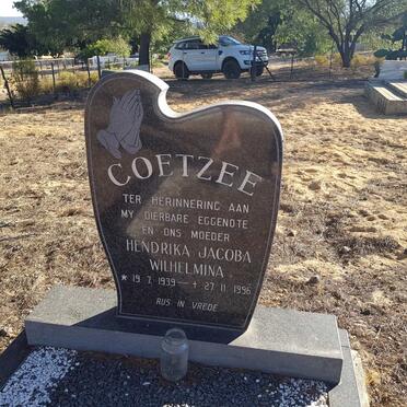 COETZEE Hendrika Jacoba Wilhelmina 1939-1996