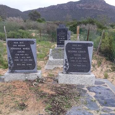 LUCAS Hendrik Gideon 1888-1953 &amp; Johanna Maria VAN ZYL 1893-1981