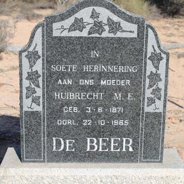 BEER Huibrecht M.E., de 1871-1965