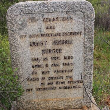 BURGER Ernst Hendrik 1880-1943 