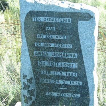 TOIT Anna Johanna, du nee SMIT 1884-1936
