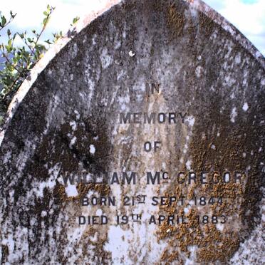 McGREGOR William 1844-1883