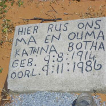 BOTHA Katrina 1914-1986