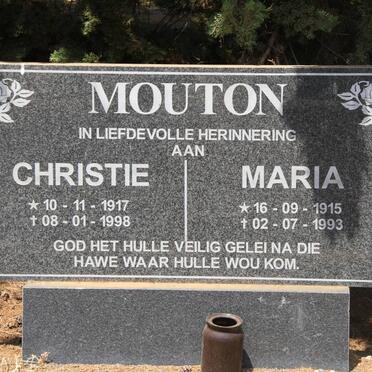 MOUTON Christie 1917-1998 :: MOUTON Maria 1915-1993