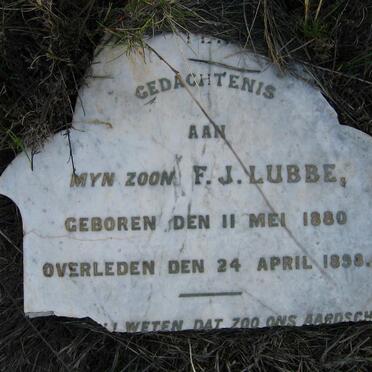 LUBBE F.J. 1880-1898