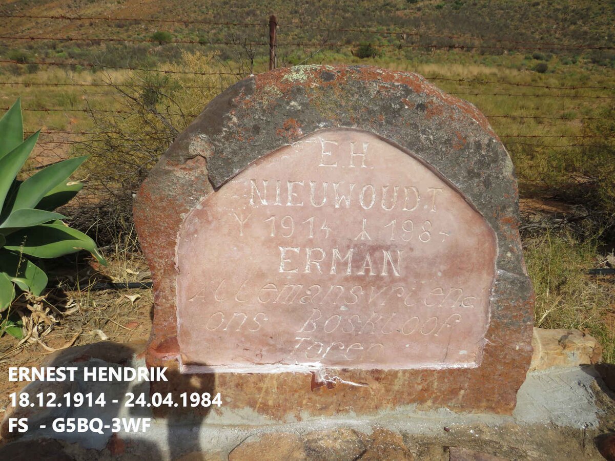 NIEUWOUDT E.H. Erman 1914-1984