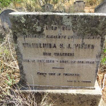 VISSER Wilhelmina S.J. nee WAGENER 1869-1946