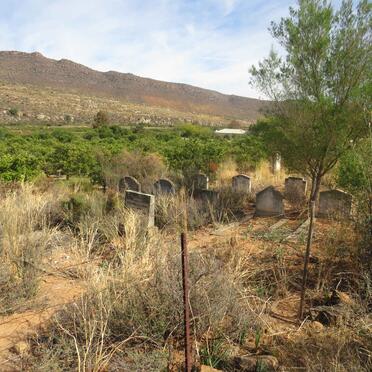 Western Cape, CLANWILLIAM district, Jan Dissels Rivier 270 _1, Bovlei, farm cemetery