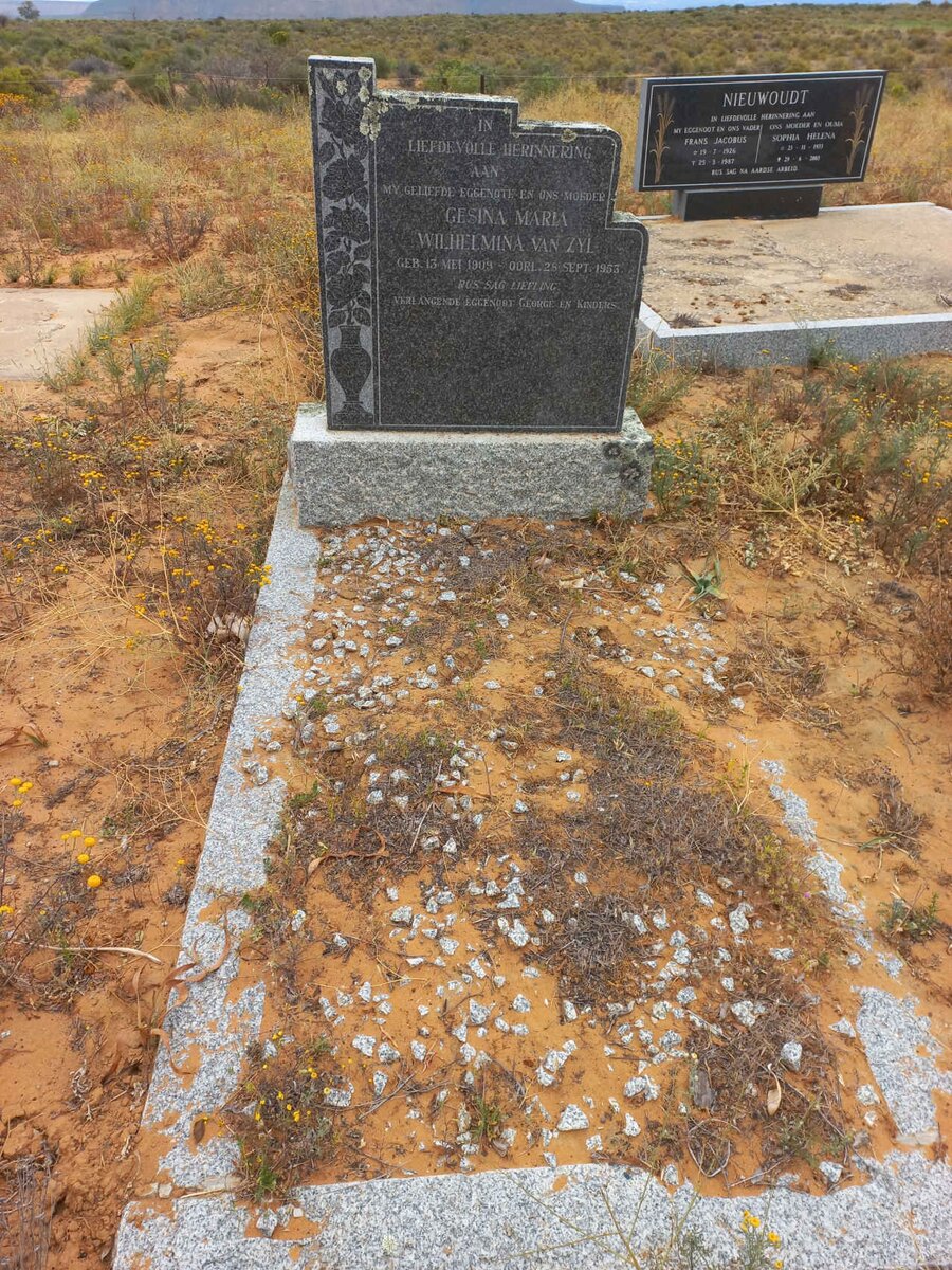 ZYL Gesina Maria Wilhelmina, van nee BOTHA 1909-1953