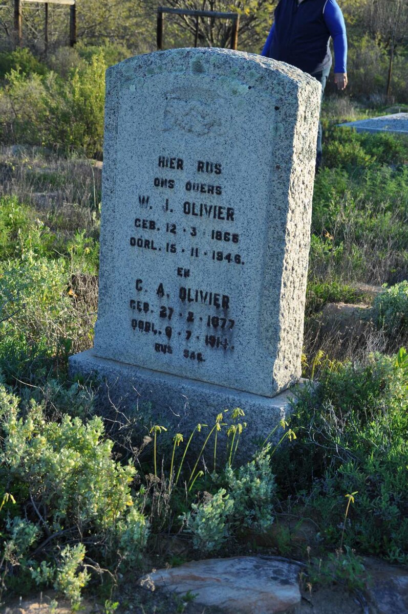 OLIVIER W.J. 1866-1946 &amp; C.A. 1877-1914