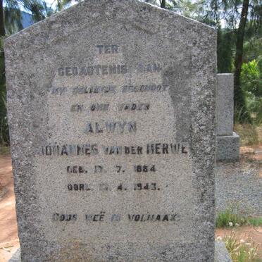 MERWE Alwyn Johannes, van der 1884-1943