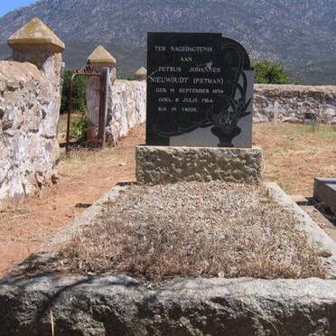 NIEUWOUDT Petrus Johannes 1894-1964