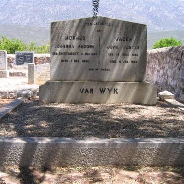 WYK John Foster, van 18??-1953 &amp; Johanna Jacoba NIEUWOUDT 18??-1906