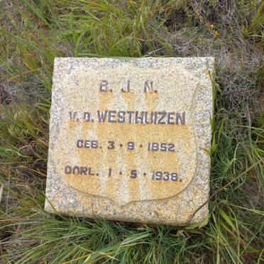 WESTHUIZEN B.J.N., v.d. 1852-1938