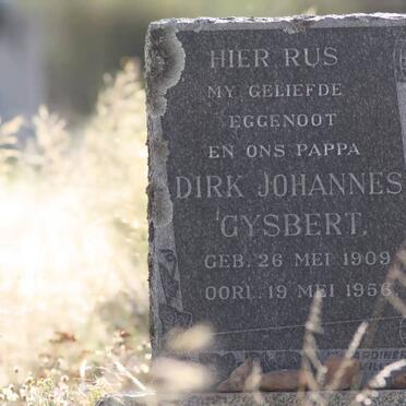 BURGER Dirk Johannes Gysbert 1909-1956