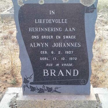 BRAND Alwyn Johannes 1907-1972