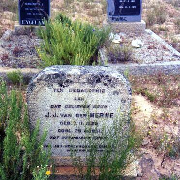 MERWE J.J. van der, 19?5-1951