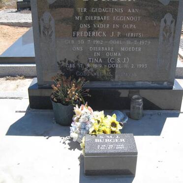 BURGER Frederick J.P. 1912-1979 &amp; C.S.J. 1919-1995 :: BURGER S.M.J. 1941-2007