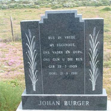 BURGER Johan 1909-1981