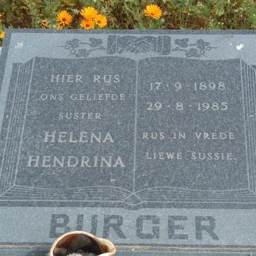 BURGER Helena Hendrina 1898-1985