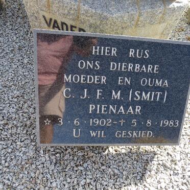 PIENAAR C.J.F.M., SMIT 1902-1983