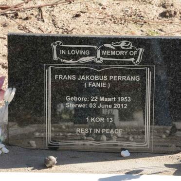 PERRANG Frans Jakobus 1953-2012