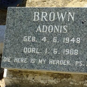 BROWN Adonis 1948-1988