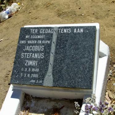 ZIMRI Jacobus Stefanus 1940-2001