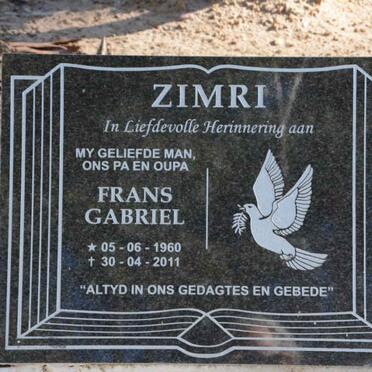 ZIMRI Frans Gabriel 1960-2011