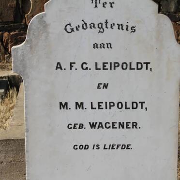 LEIPOLDT A.F.G. &amp; M.M. WAGENER