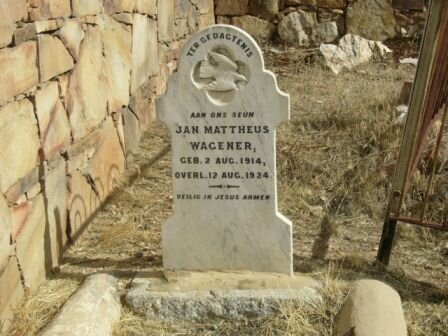 WAGENER Jan Mattheus 1914-1924