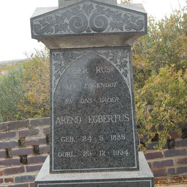 WAAL Arend Egbertus, de 1885-1934