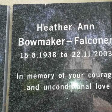 FALCONER Heather Ann, BOWMAKER 1938-2003