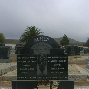 ACKER Hendrik Jacobus -1963 &amp; Beatrice Jacoba -1973