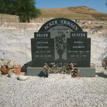 ACKER Nicolaas Johannes 1918-1977 :: ERIKSEN Engela Elizabeth nee ACKER  1918-1987