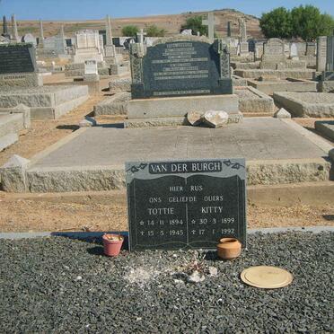 BURGH Tottie, van der 1894-1945 &amp; Kitty 1899-1992