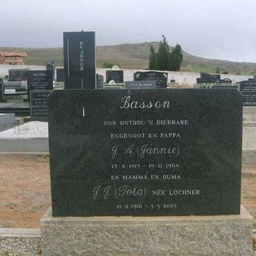 BASSON J.A. 1915-1966 &amp; J.J. LOCHNER 1916-2005