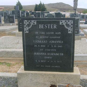 BESTER Coenraad Johannes 1882-1963 &amp; Johanna Elizabeth SMIT 1890-1975