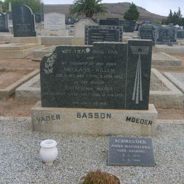 BASSON Nicolaas Willem 1885-1952 &amp; Catharina Maria LOEDOLFF 1896-1973