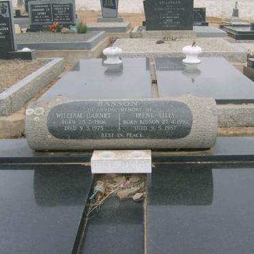 BASSON William Garnet 1906-1975 &amp; Irene Lilly KIDSON 1910-1987