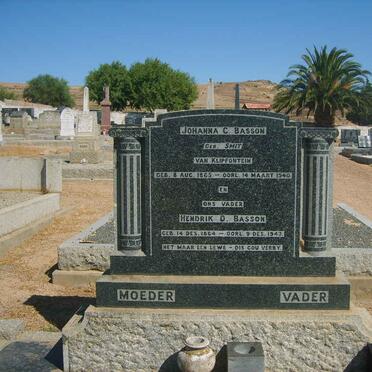 BASSON Hendrik D. 1864-1947 &amp; Johanna C. SMIT 1865-1940