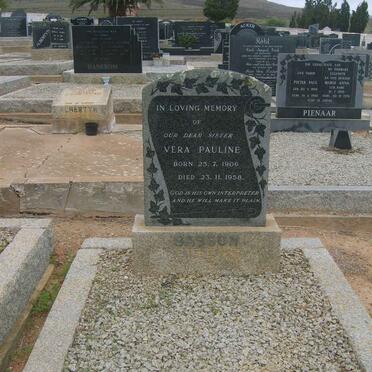 BASSON Vera Pauline 1906-1958