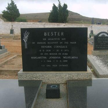 BESTER Hendrik Cornelius 1908-1975 &amp; Margaretha Johanna Wilhelmina 1906-1992