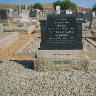 BESTER Hendrik 1860-1950 &amp; Aletta Catharina CARSTENS 1870-1944