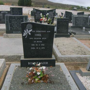 BOONZAAIER Chris 1952-1973