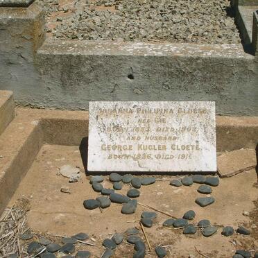 CLOETE George Kugler 1836-191? &amp; Johanna Philipina GIE 1853-1902