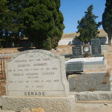 GENADE Lodewyk Johannes 1885-1968 &amp; Sebella Johanna Susanna ACKER 1881-1973