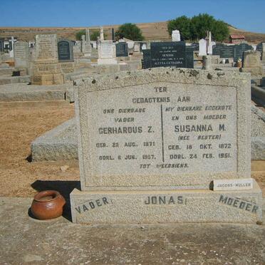 JONAS Gerhardus Z. 1871-1957 &amp; Susanna M. BESTER 1872-1951
