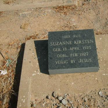 KIRSTEN Suzanne 1925-1927